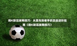  韩K联压球网技巧：从菜鸟到老手的实战进阶指南（韩K联压球网技巧）