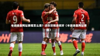 半场球盘网址赛程怎么查?这份攻略请收好(半场球盘网址赛程)-第1张图片
