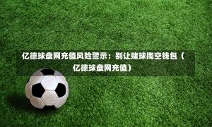 亿德球盘网充值风险警示:别让赌球掏空钱包(亿德球盘网充值)-第1张图片